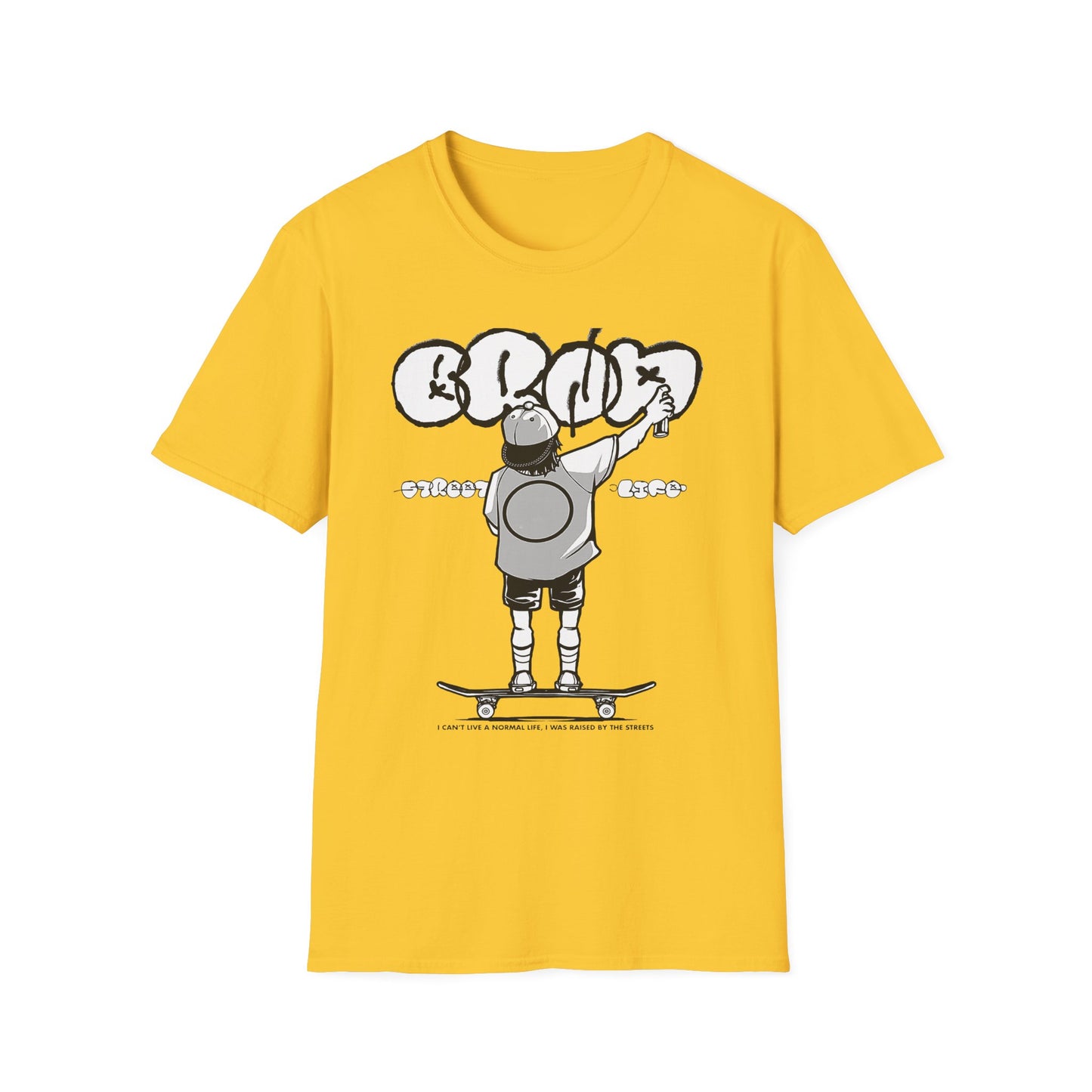 Skateboard Graffiti T-Shirt – Unisex Softstyle Tee for Streetwear Fans