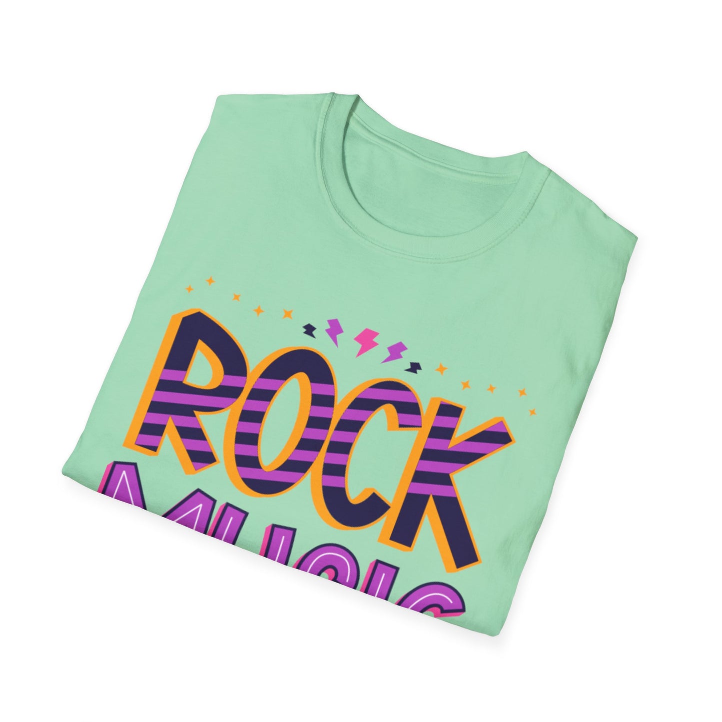 Rock Music Unisex Softstyle T-Shirt | Perfect for Concerts, Music Lovers, Gifts, Casual Wear, Festivals