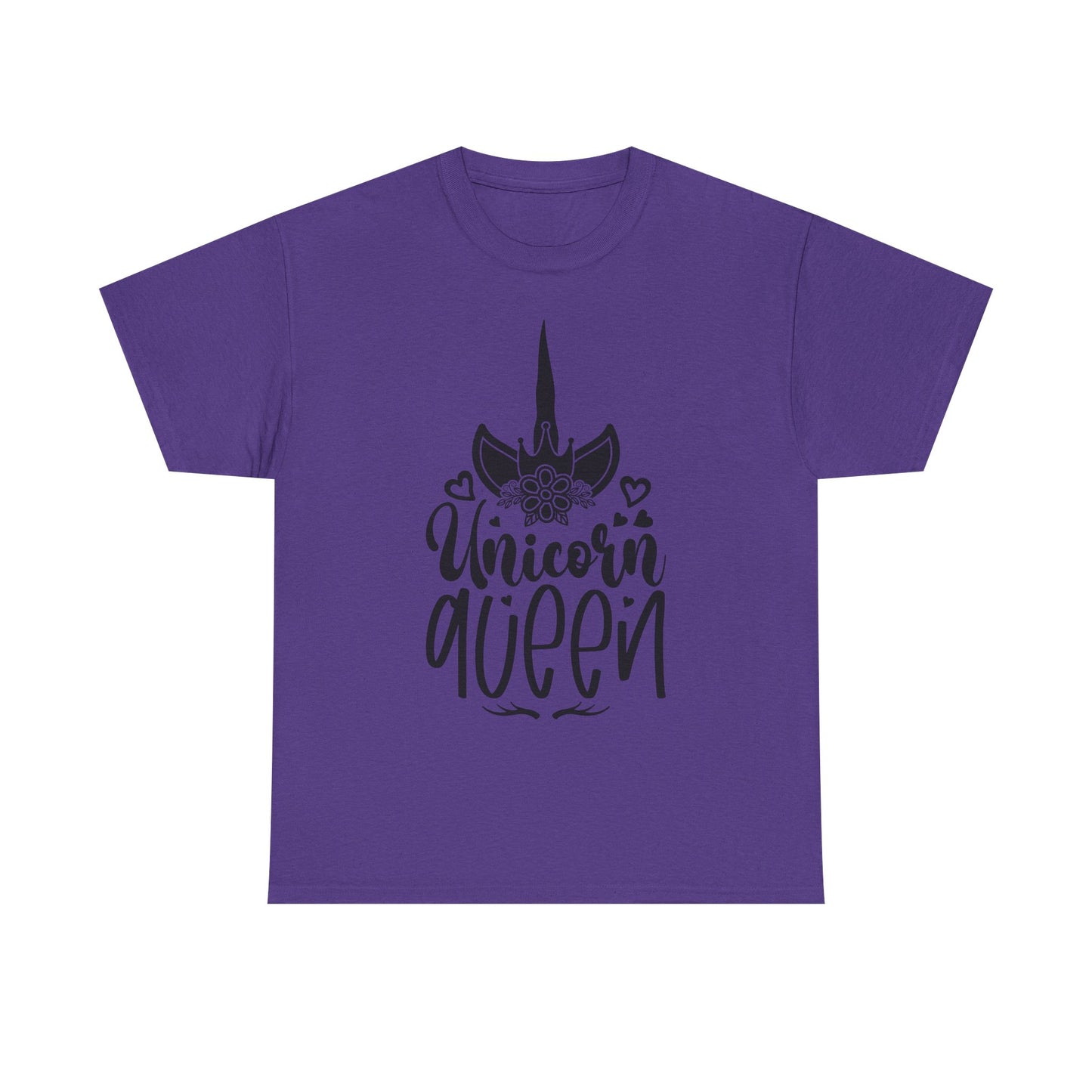 Unicorn Queen Unisex Heavy Cotton Tee - Fun and Playful Graphic T-Shirt for Unicorn Lovers