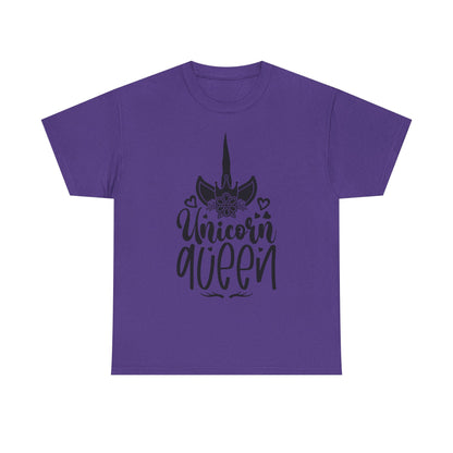 Unicorn Queen Unisex Heavy Cotton Tee - Fun and Playful Graphic T-Shirt for Unicorn Lovers