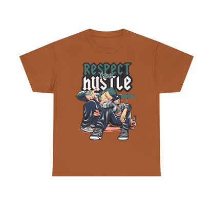 Respect the Hustle Unisex Heavy Cotton Tee - Streetwear Style Graphic Tee