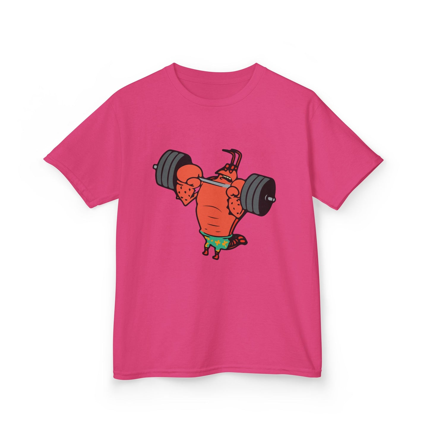 Kids Fitness Lobster Tee, Funny Kids T-Shirt, Gym Humor Tee, Nautical Theme Shirt, Gift for Young Athletes