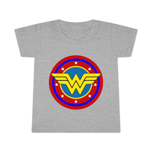 Wonder Woman Toddler T-Shirt, Superhero Tee, Kids Birthday Gift, Toddler Outfit, Superhero Apparel