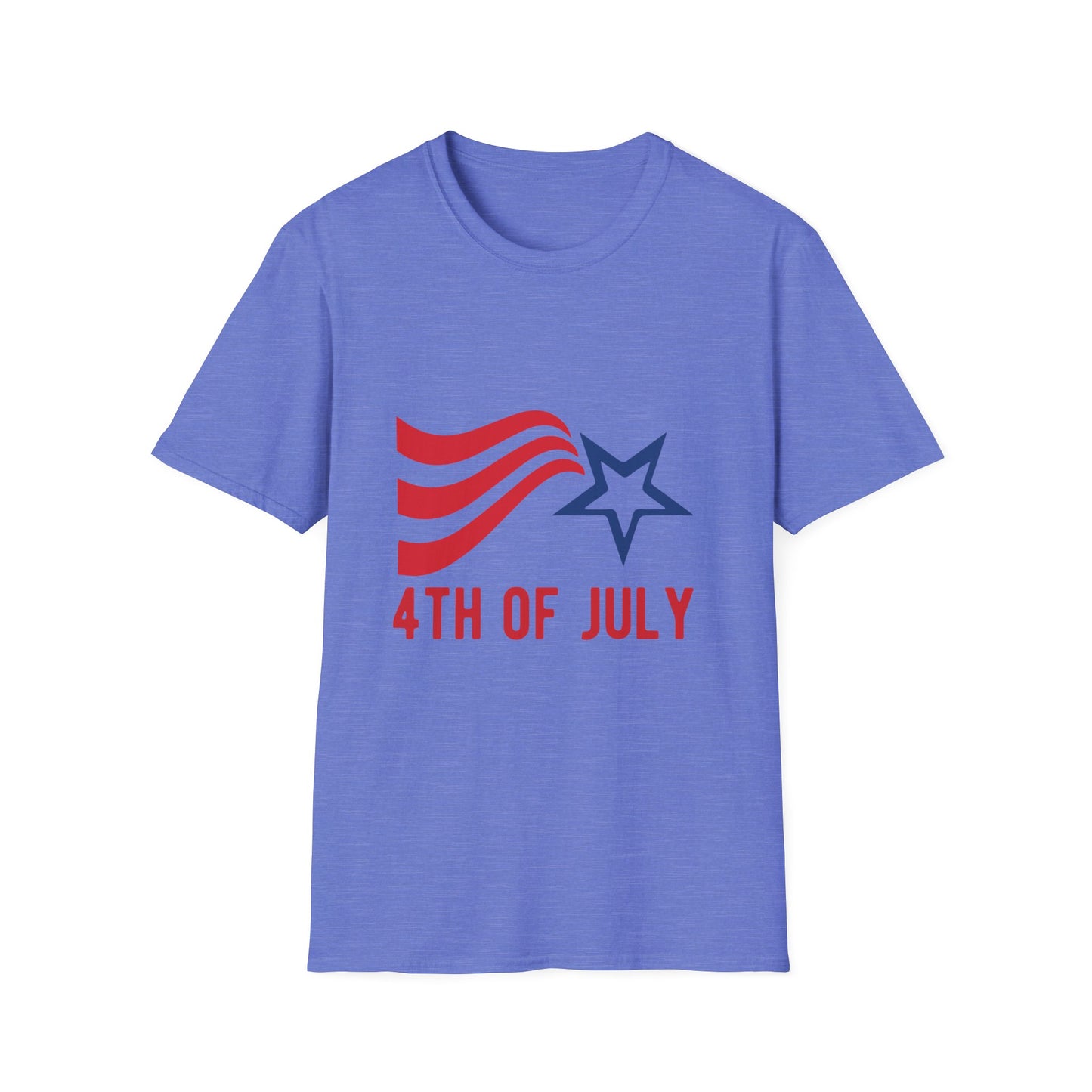 Patriotic 4th of July Unisex T-Shirt, Independence Day Shirt, USA Shirt, Casual Summer Tee, Red White Blue Celebration Tee