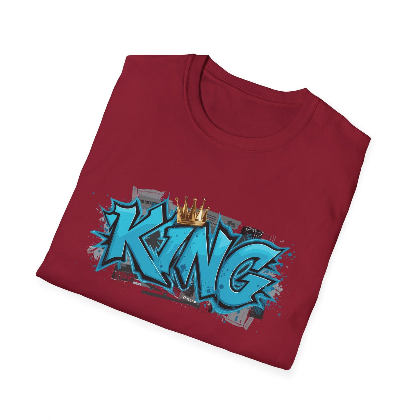 King Graffiti Unisex T-Shirt | Cool Urban Style Tee, Streetwear Fashion, Unique Gift for Him, Self-Expression, Birthday Present