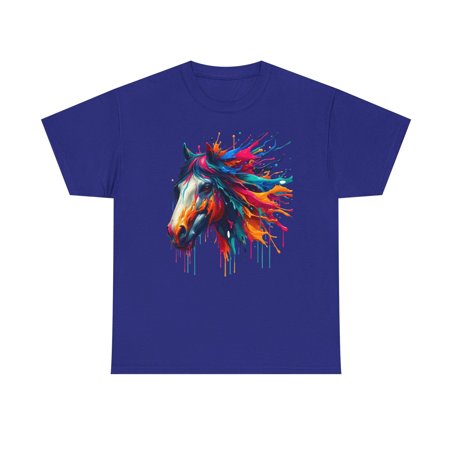 Vibrant Horse Art Unisex Heavy Cotton Tee