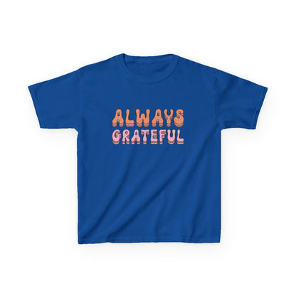 Kids Grateful Tee, Cute Kids Shirt, Positive Vibes T-Shirt, Gratitude Apparel, Gifts for Kids, Everyday Wear, Birthday Gift