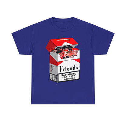 Friends Socializing Unisex Heavy Cotton Tee - Fun Graphic T-Shirt
