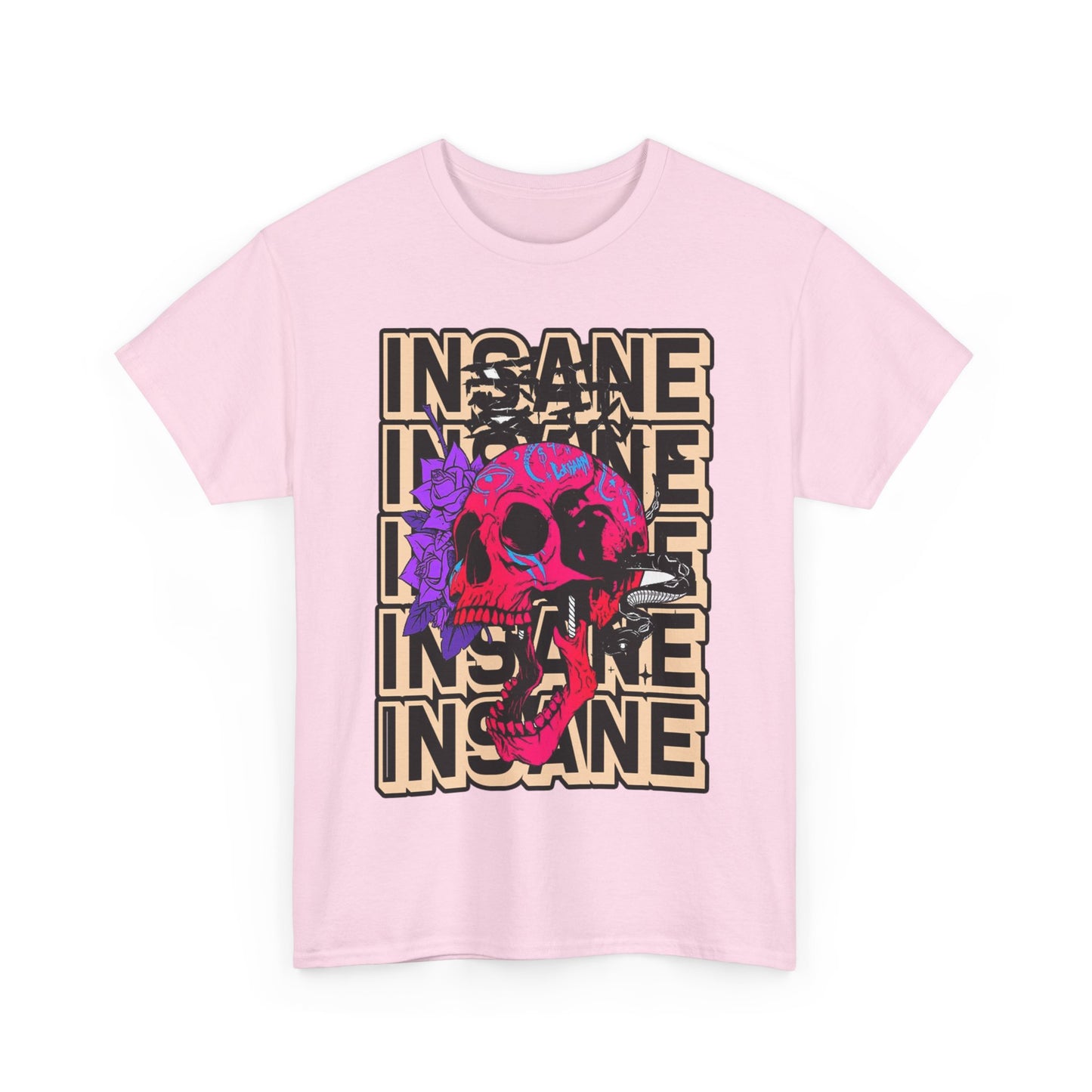 Edgy Skull Art Unisex Heavy Cotton Tee - Perfect for Alternative Fashion Lovers