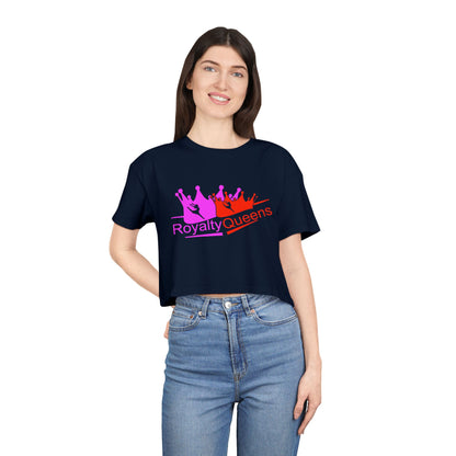 Royalty Queens Women's Crop Tee for Confident Style, Perfect for Festivals, Parties, Birthdays, Gifts & Casual Wear