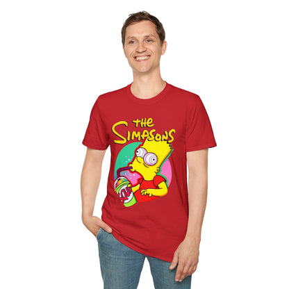 Funny Bart Simpson Unisex Softstyle T-Shirt - Retro Cartoon Tee