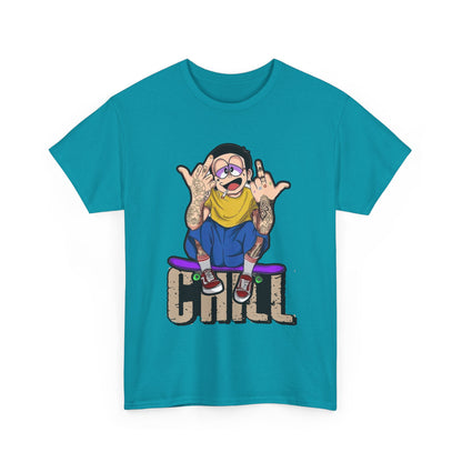 Chill Vibes Unisex Heavy Cotton Tee – Perfect for Relaxed Days