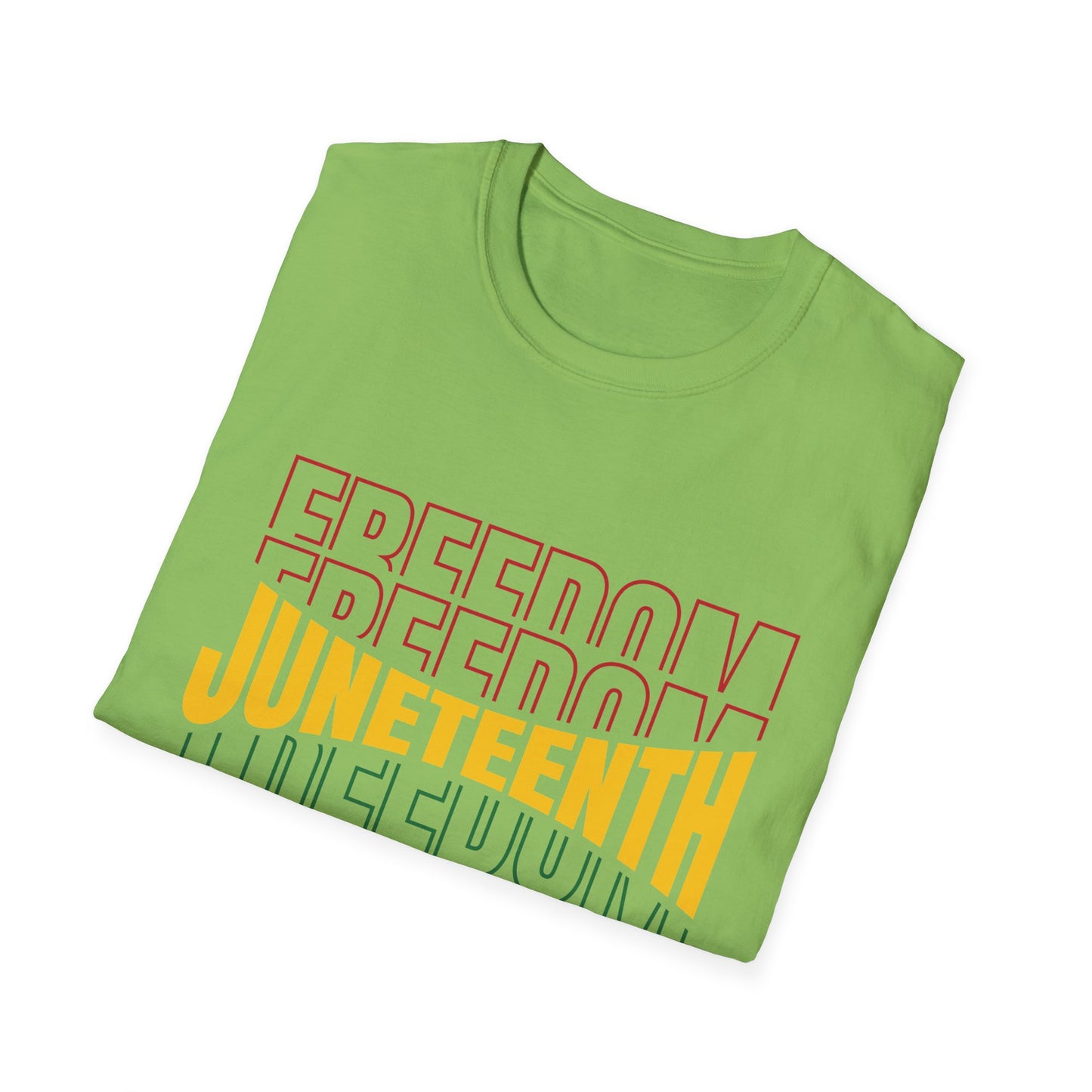 Juneteenth Freedom T-Shirt, Unisex Softstyle Tee, Celebrate Freedom, African American History, Independence Day Shirt, Gift for Activists