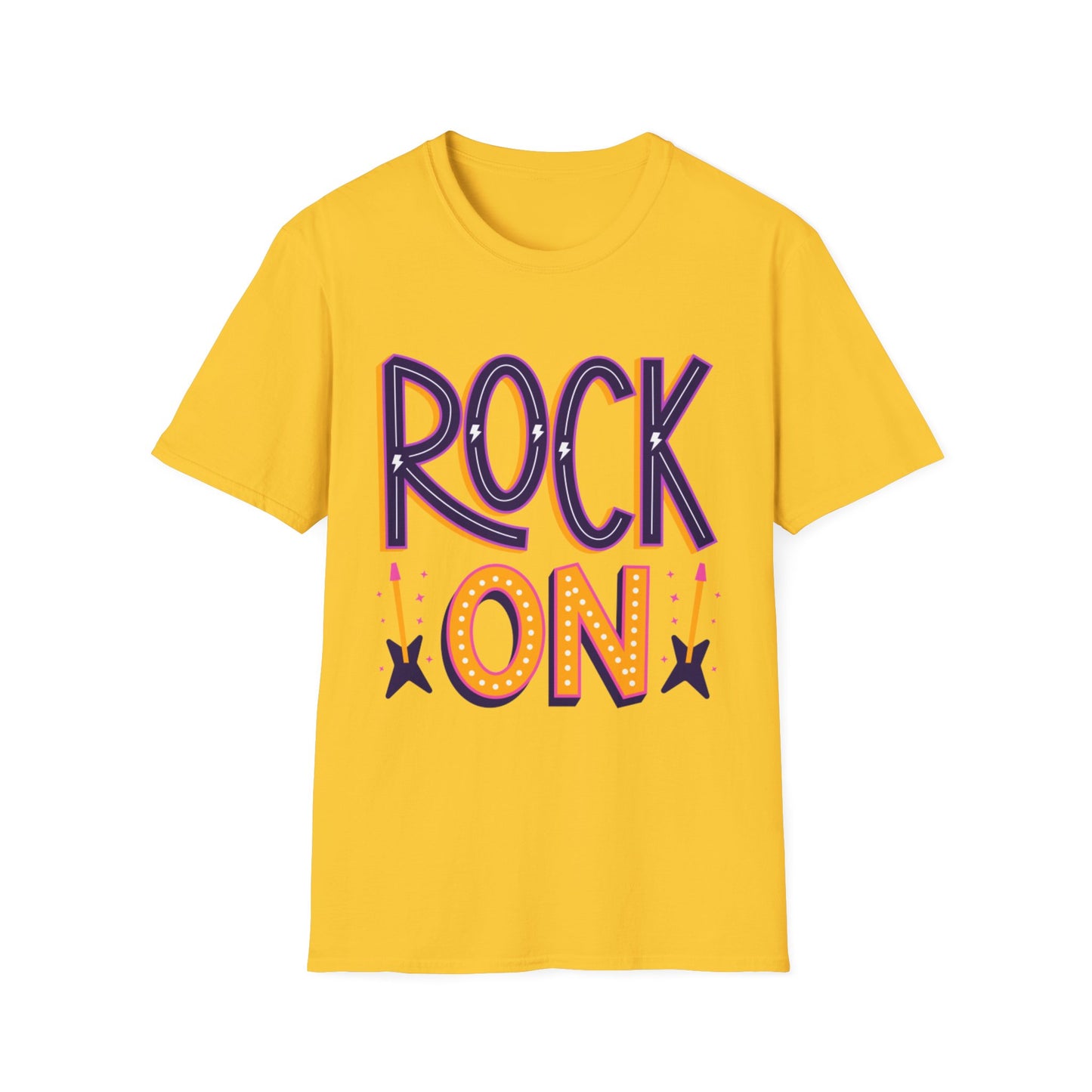 Rock On Unisex T-Shirt, Music Lover's Tee, Concert Outfit, Gift for Musicians, Fun Casual Wear