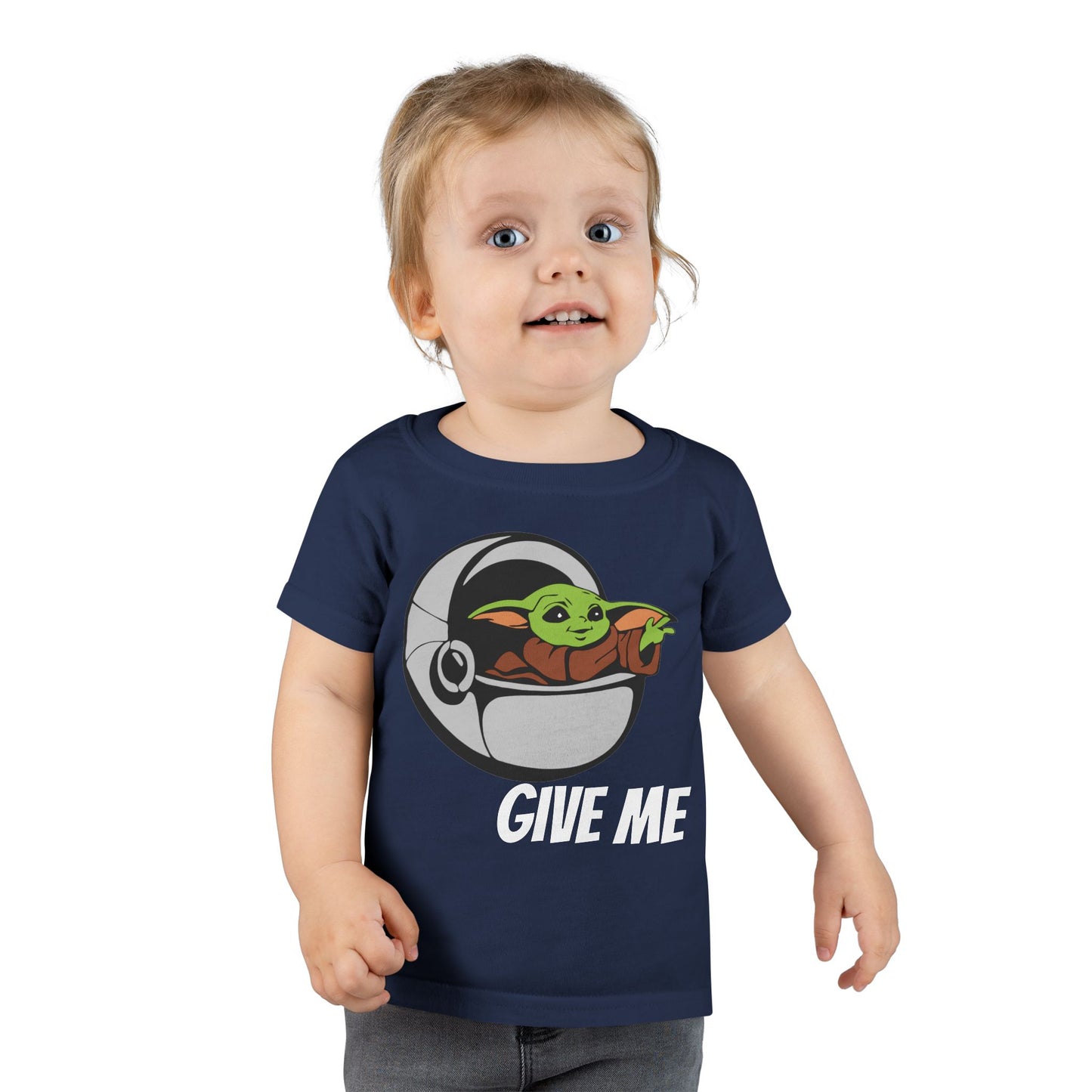 Cute Baby Yoda Toddler T-Shirt - 'Give Me' Design