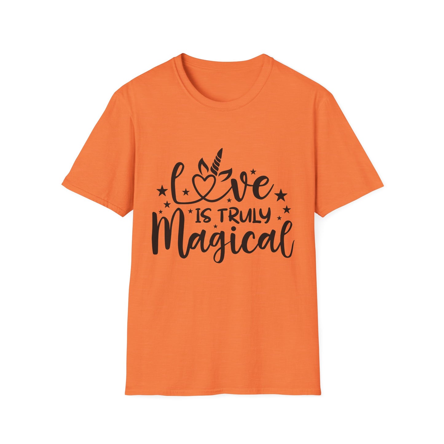 Love is Truly Magical Unisex Softstyle T-Shirt - Cute Gift for Couples and Celebrations