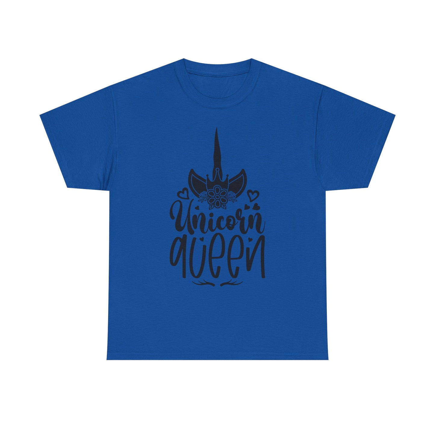 Unicorn Queen Unisex Heavy Cotton Tee - Fun and Playful Graphic T-Shirt for Unicorn Lovers