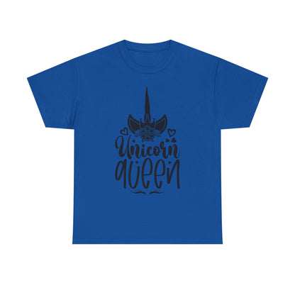 Unicorn Queen Unisex Heavy Cotton Tee - Fun and Playful Graphic T-Shirt for Unicorn Lovers