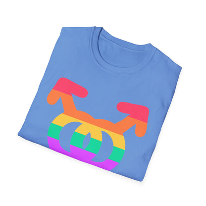 Gay Pride Unisex Softstyle T-Shirt | LGBTQ+ Pride Apparel, Festival Outfits, Gift for Allies, Rainbow Shirt