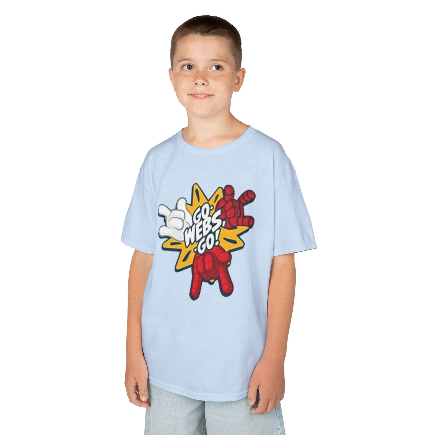 Kids Superhero Graphic Tee - Go Webs Go!
