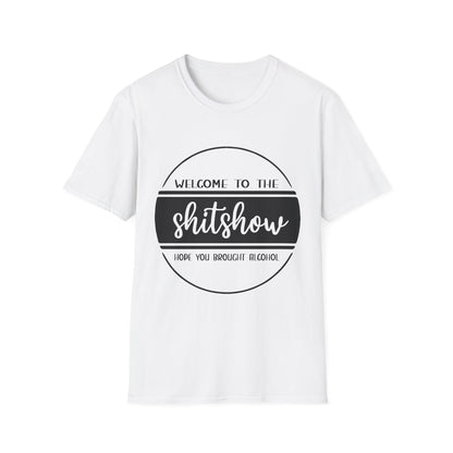 Welcome to the Shitshow Unisex Softstyle T-Shirt - Fun Party Humor Tee