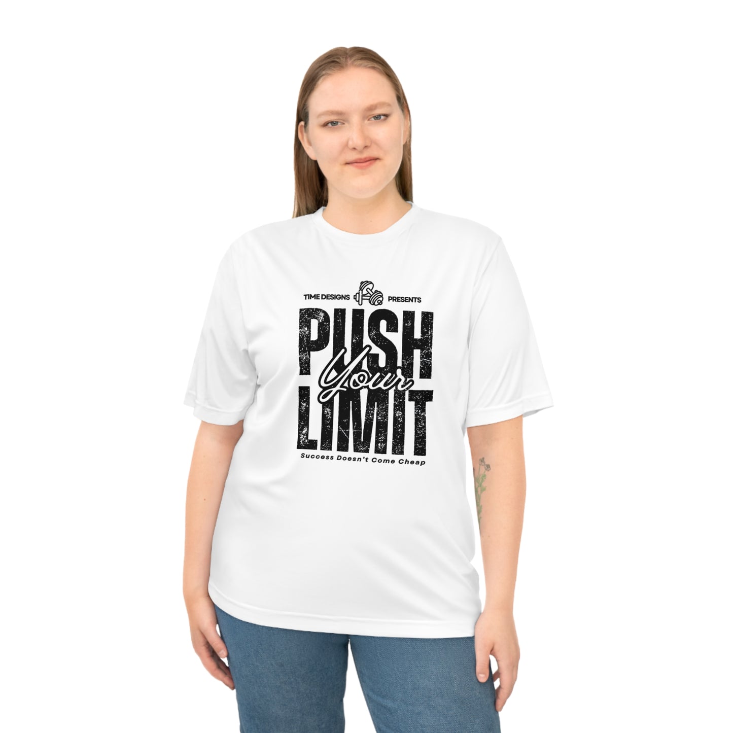 Performance Activewear T-shirt with Motivational Design, Ideal for Fitness Enthusiasts, Great for Gym, Workout, Running, Gift