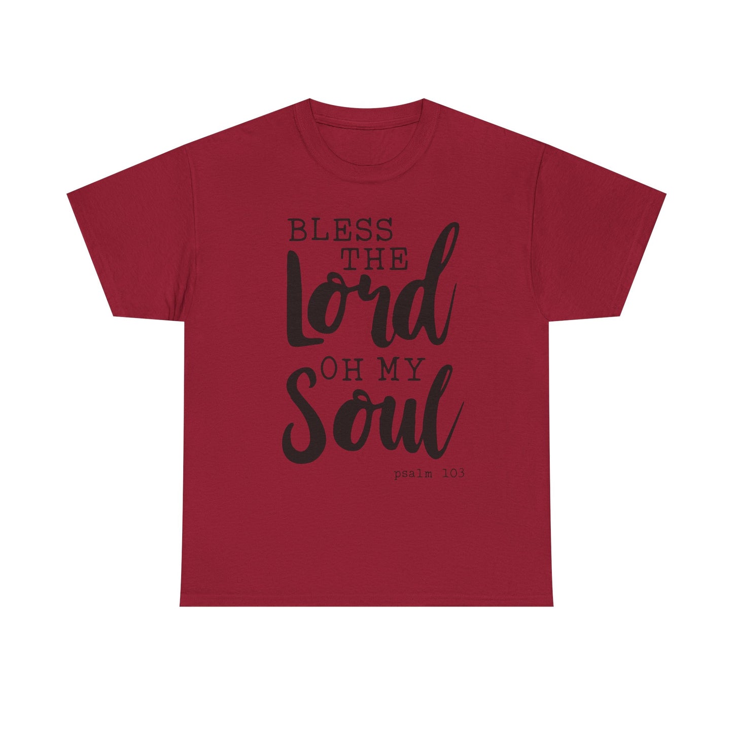 Bless the Lord Unisex Heavy Cotton Tee - Inspirational Christian Shirt