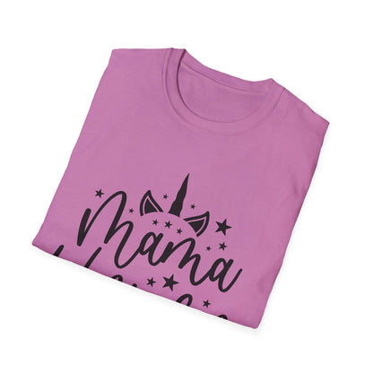 Mama Unicorn Unisex Softstyle T-Shirt – Perfect Gift for Moms, Magical Occasions & Everyday Wear