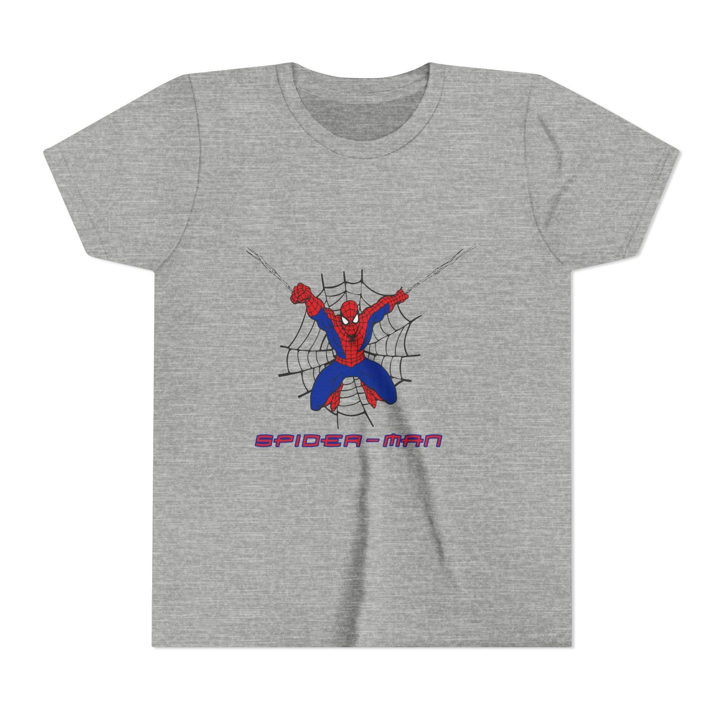 Spider-Man Youth Short Sleeve Tee - Fun Graphic Tee for Kids, Superhero Shirt, Birthday Gift, Comic Theme Apparel, Playtime Wear