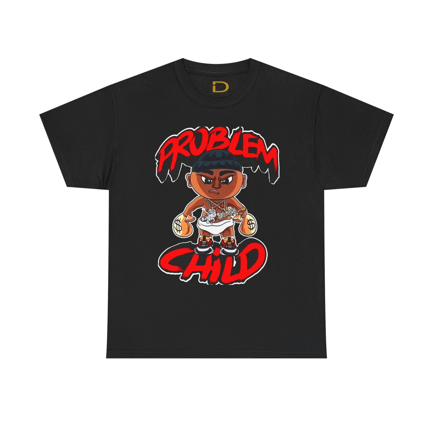 Problem Child Unisex Heavy Cotton Tee - Bold Graphic for Streetwear Lovers