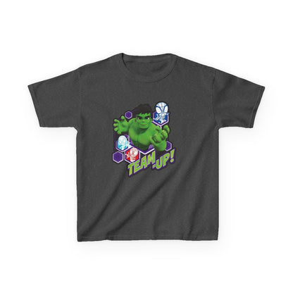 Hulk Team Up Kids Tee, Superhero Shirt, Fun Cotton Tee, Birthday Gift, Team Up T-Shirt, Kids Party Apparel