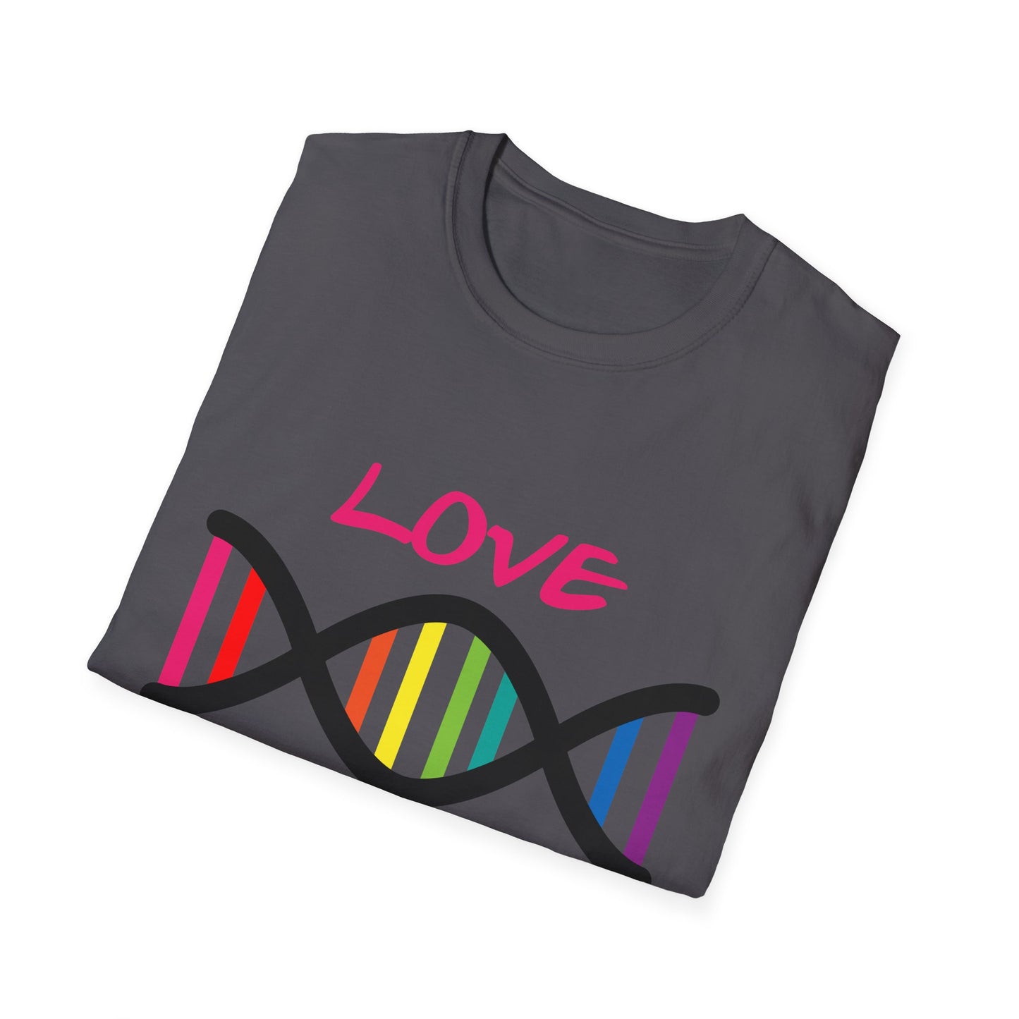 Love Yourself LGBTQ+ Pride T-Shirt, Unisex Rainbow Tee, Softstyle Shirt for Self-Care, Supportive Gift for Friends, Perfect for Pride Month