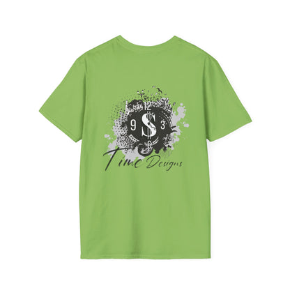 Inspirational Unisex Softstyle T-Shirt - "Time is Money" Statement Tee for Financial Motivators