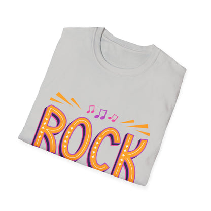 Rock Not Dead Unisex Softstyle T-Shirt | Music Lover Gift, Concert Apparel, Graphic Tee, Casual Wear, Festival Outfit