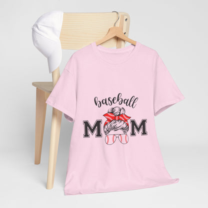 Baseball Mom Unisex Heavy Cotton Tee - Perfect for Game Day