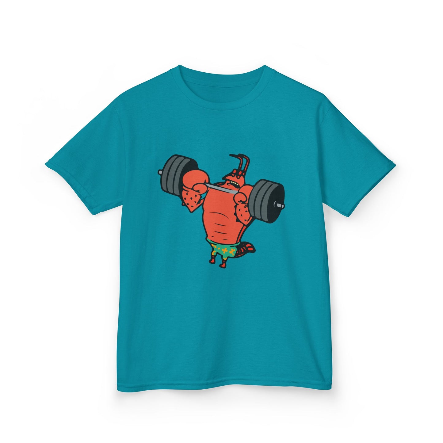 Kids Fitness Lobster Tee, Funny Kids T-Shirt, Gym Humor Tee, Nautical Theme Shirt, Gift for Young Athletes