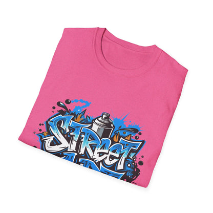 Street Art T-Shirt | Unisex Softstyle Tee, Graffiti Shirt, Urban Vibe Apparel, Casual Streetwear, Gift for Art Lovers