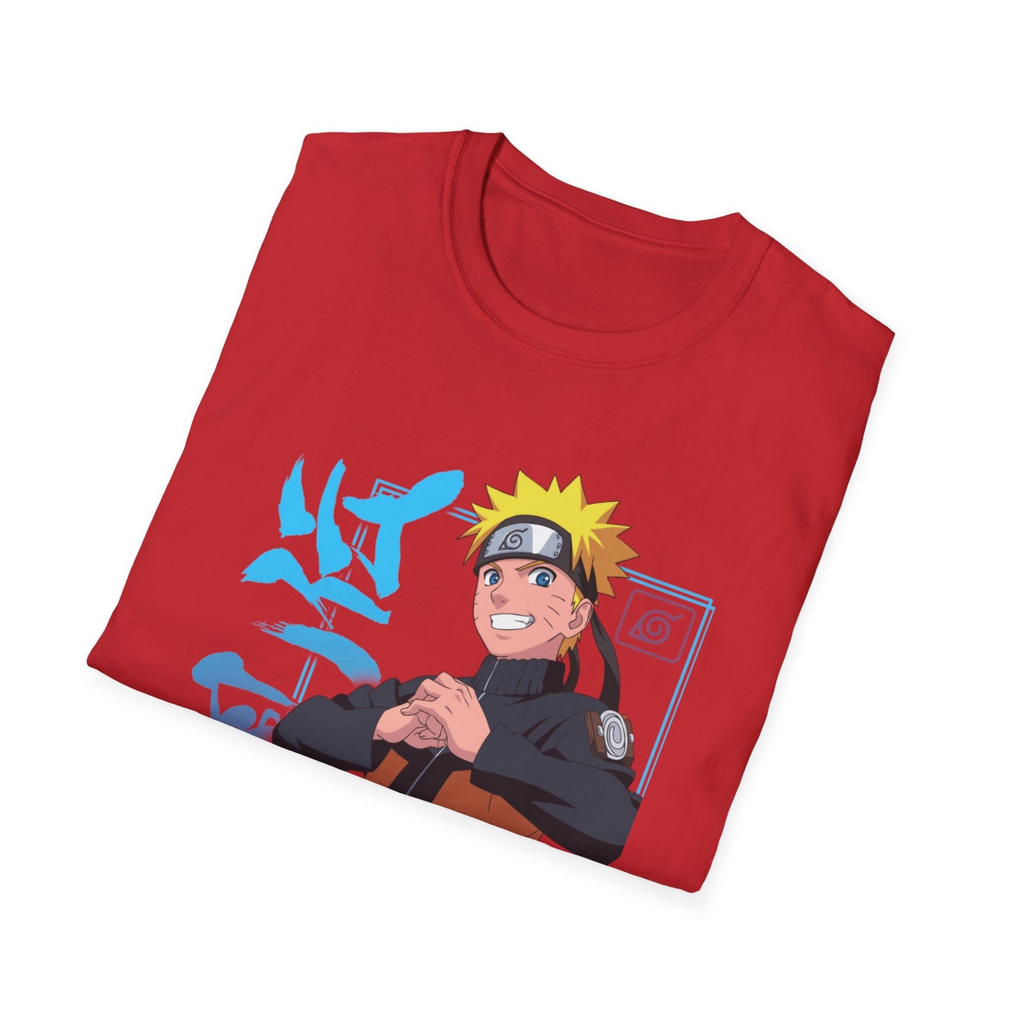 Anime-Inspired Unisex Softstyle T-Shirt - Naruto Design