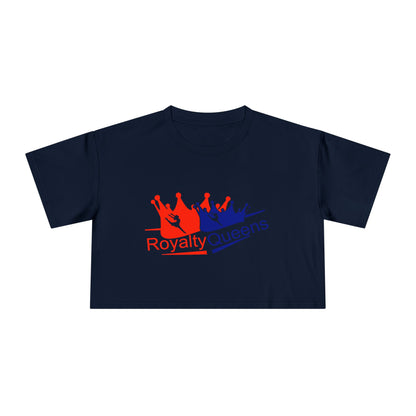 Royalty Queens Crop Tee - Stylish Women's Top, Gift for Queens, Birthday Apparel, Fashion Crop Shirt, Celebratory Tee