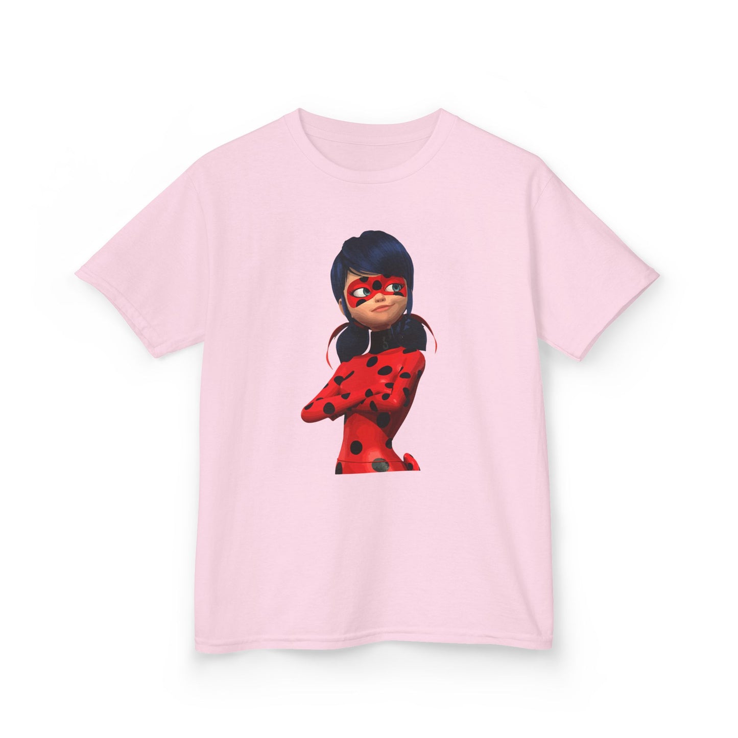 Cool Ladybug Superhero Kids Heavy Cotton Tee | Fun and Playful Design for Young Heroes