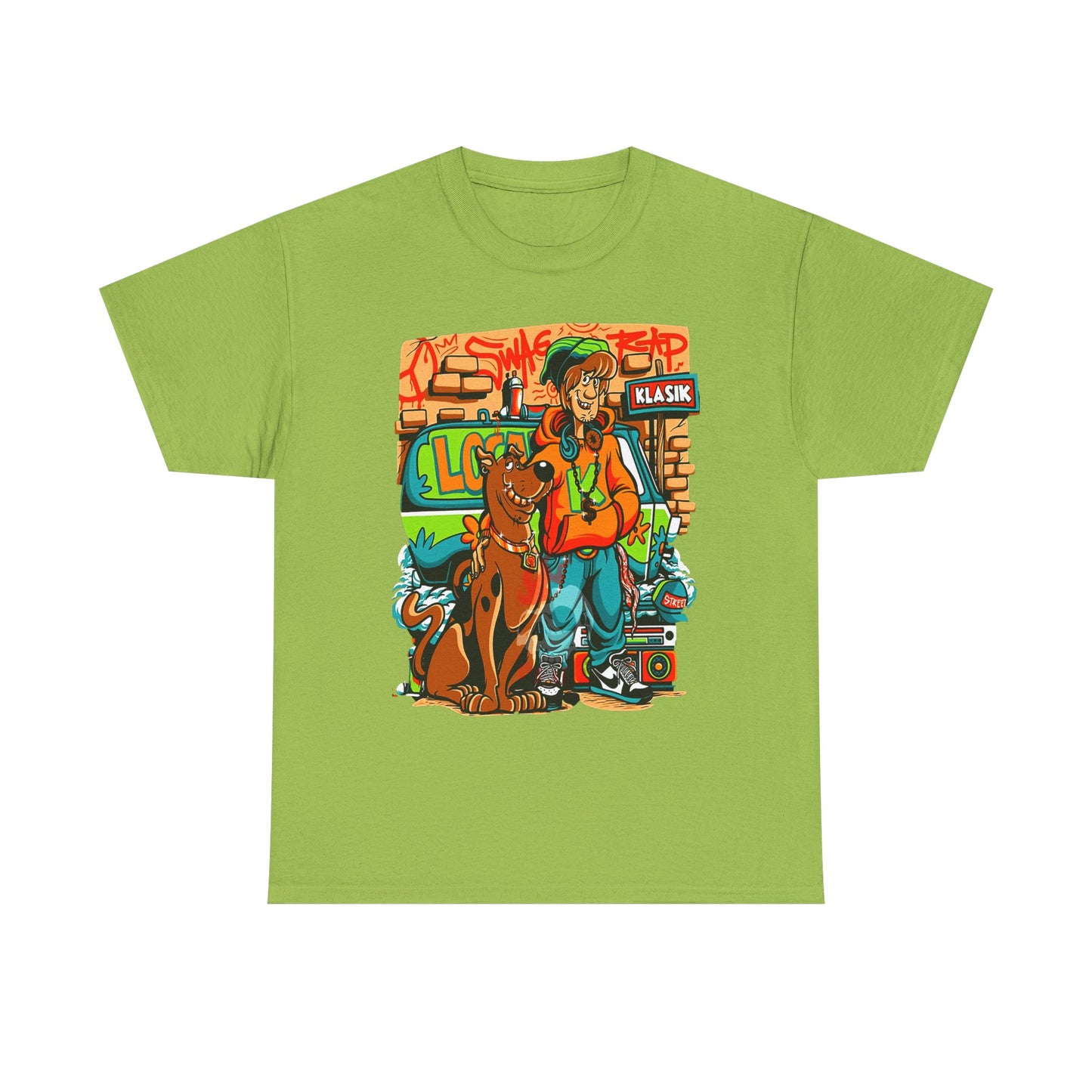 Retro Scooby-Doo Unisex Heavy Cotton Tee - Vintage Cartoon Print