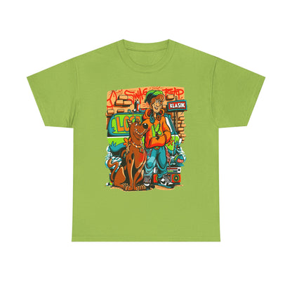 Retro Scooby-Doo Unisex Heavy Cotton Tee - Vintage Cartoon Print