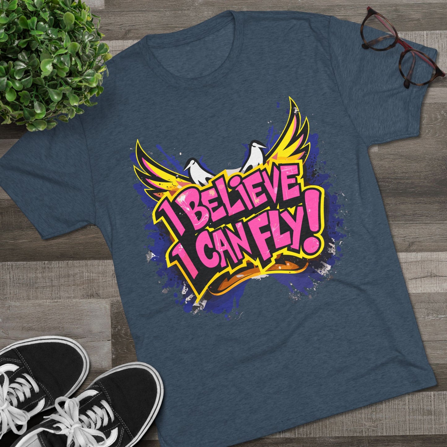 Inspirational Crew Tee - "I Believe I Can Fly" T-Shirt, Motivational Graphic Tee, Unisex Inspirational Wear, Gift for Dreamers, [...]