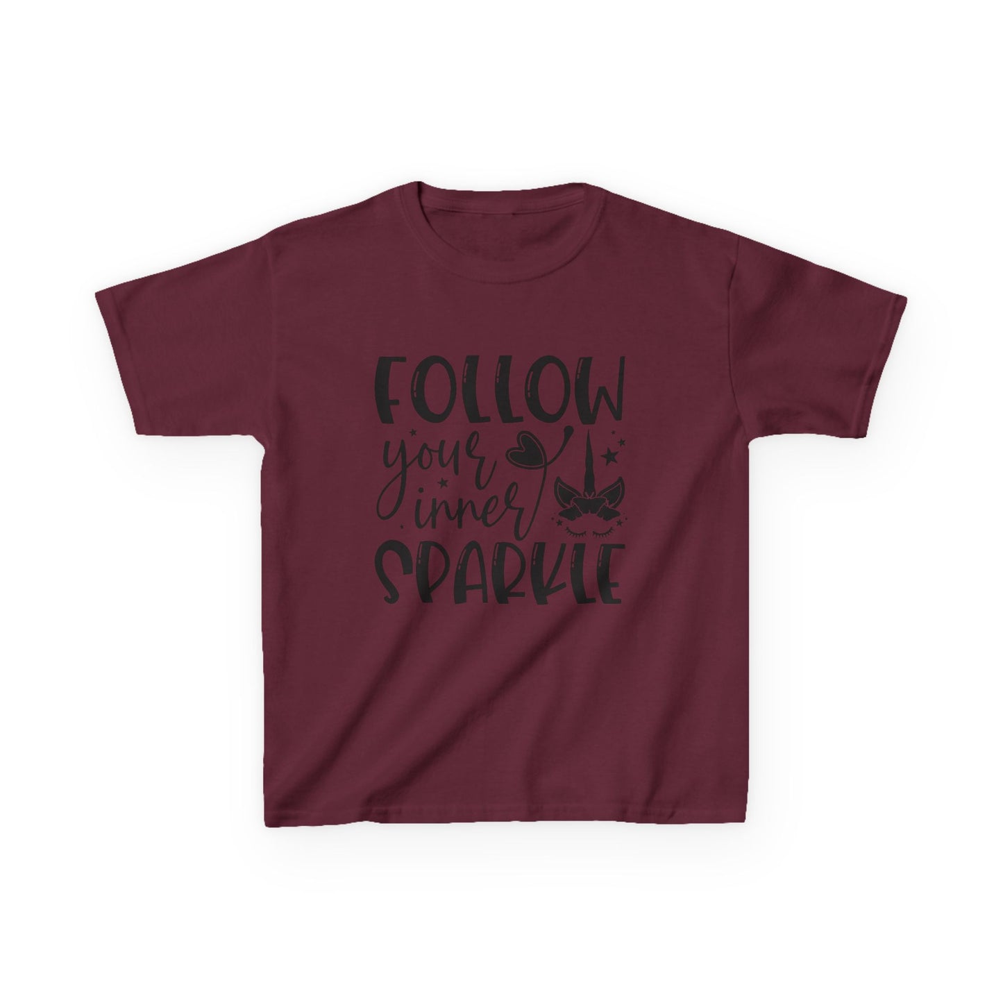 Kids 'Follow Your Inner Sparkle' Tee - Fun Cotton Shirt for Creative Kids