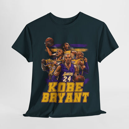 Kobe Bryant Tribute Unisex Heavy Cotton Tee - Basketball Legend Shirt