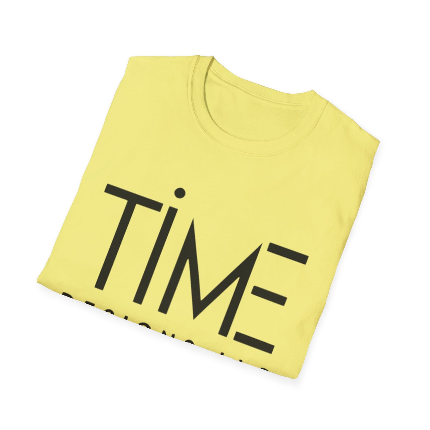 Minimalist Time Design Unisex T-Shirt, Casual Wear, Gift for Him/Her, Everyday Style, Graphic Tee, Modern Apparel