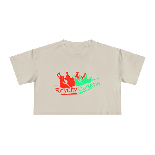 Royalty Queens Cropped Tee - Fun Style, Perfect for Celebrations, Birthdays, Casual Wear, Self-Love, Women's Fashion