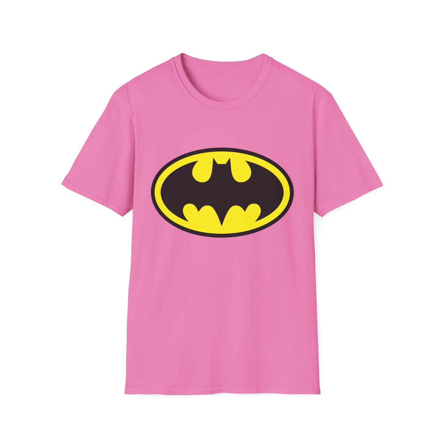 Batman Logo Unisex Softstyle T-Shirt | Fun Graphic Tee for Fans | Perfect Gift for Birthdays, Comic Con, Halloween