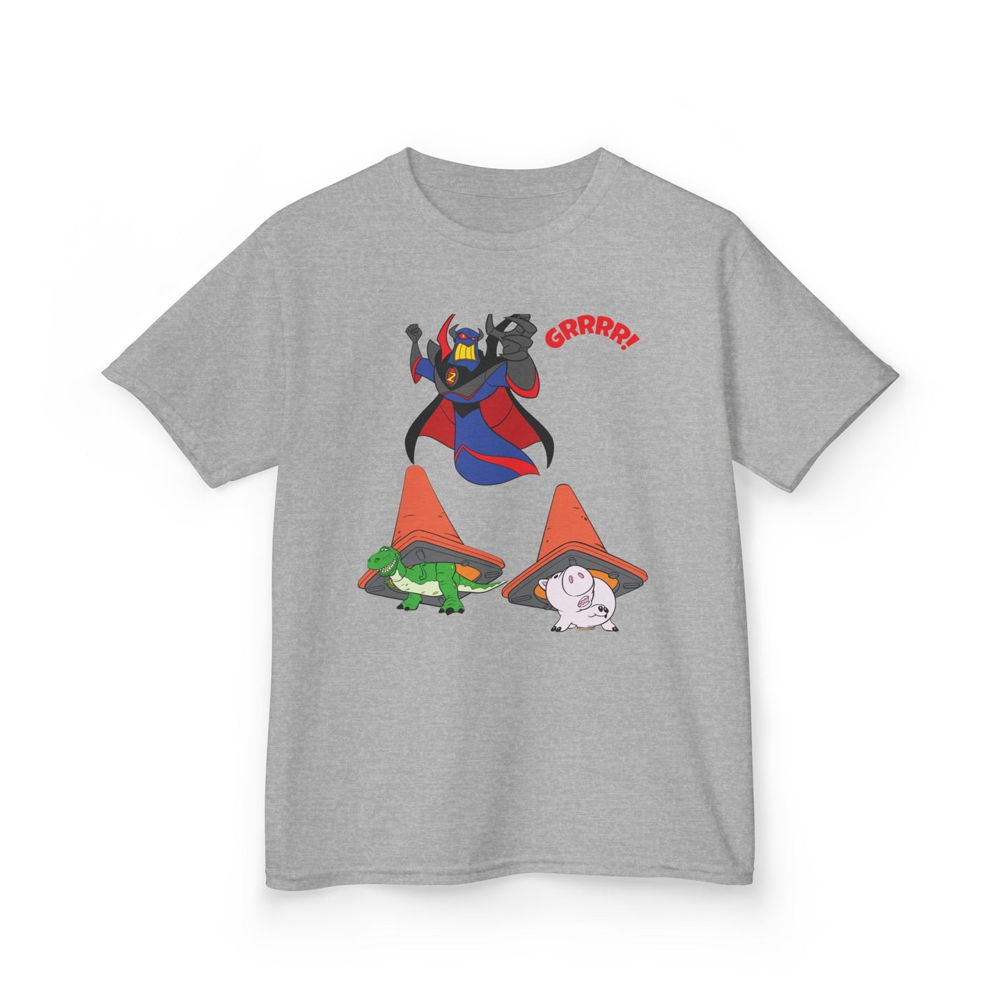 Kids Cartoon Battle Tee - Fun & Unique Grrr! Design
