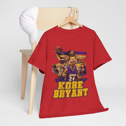 Kobe Bryant Tribute Unisex Heavy Cotton Tee - Basketball Legend Shirt